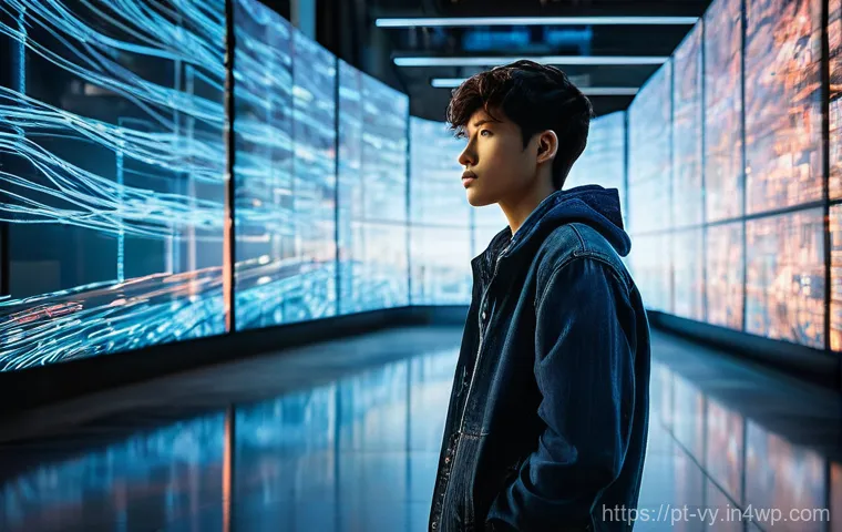 포스트휴머니즘과 인간의 감정적 지능 - **Prompt:** A diverse individual, appearing to be in their late 20s, sits in a modern, softly lit co...